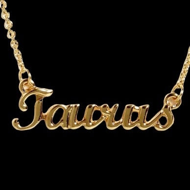 Zodiac Necklace: Taurus